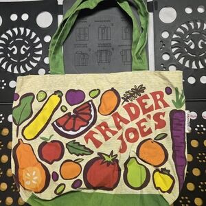 Trader Joe's Canvas reusable fruit & veggie tote. Lightly used.